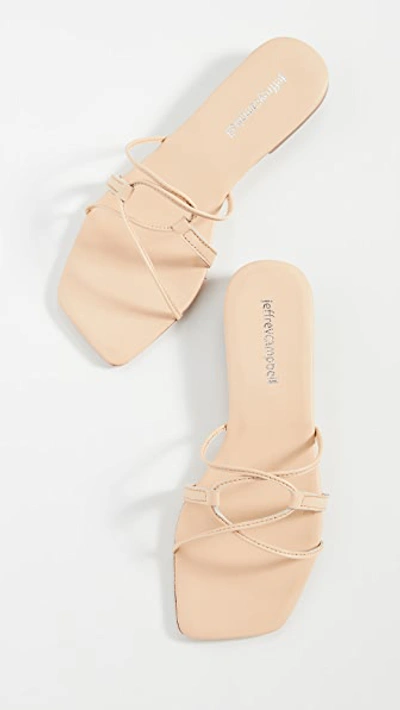 Jeffrey Campbell Adison Sandals In Natural
