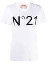 N°21 Embossed Logo T-shirt In White