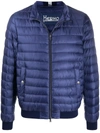 Herno Padded Zip-up Jacket In Blue