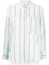 Isabel Marant Étoile Yvana Striped Shirt In Green