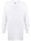 Rick Owens Drkshdw Longline T-shirt In White
