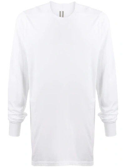 Rick Owens Drkshdw Longline T-shirt In White