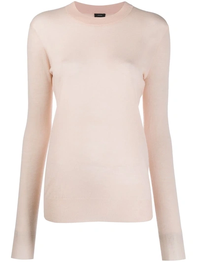 Joseph Cashmere Long-sleeve Jumper In Pink