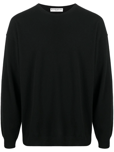 Givenchy Cut-out Detail Knitted Jumper In Black