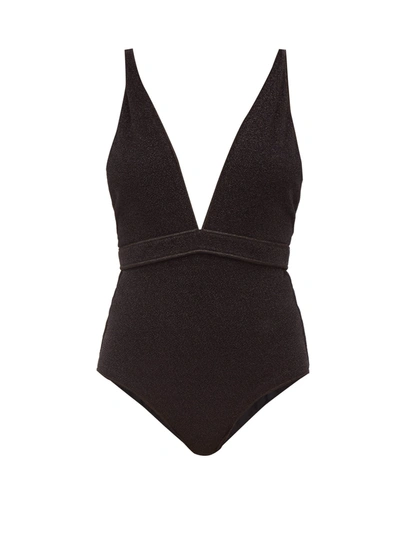 Oseree Deep-v Lumière Swimsuits In Black