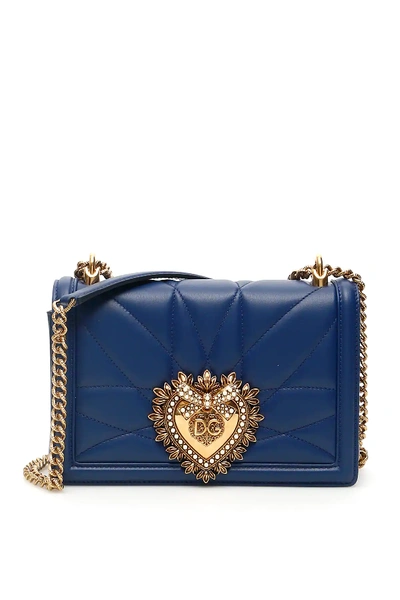 Dolce & Gabbana Devotion Bag In Blue