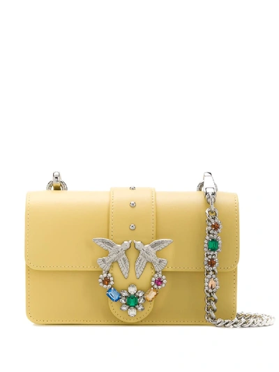 Pinko Love Mini Jewels Bag In Giallo