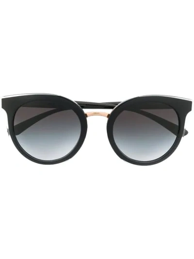 Dolce & Gabbana Dg4371 Round-shaped Sunglasses In Black