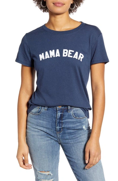 Sub_urban Riot Mama Bear Tee In Navy