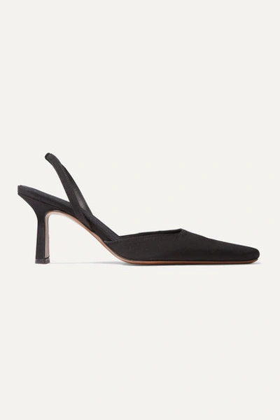 Neous Dracu Grosgrain Slingback Pumps In Black