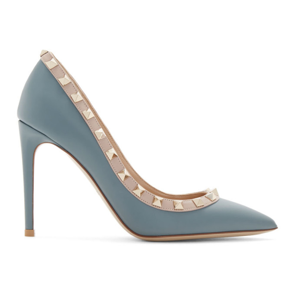 Valentino Garavani Valentino Blue Rockstud 100 Heels In 20e Amadeus ...