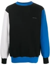 Marni Sweatshirt In Colour-block-optik In Black