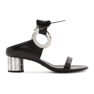 Proenza Schouler Black Grommet Sandals