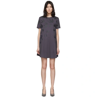 Mcq By Alexander Mcqueen Mcq Alexander Mcqueen Black Mcq Swallow T-shirt Dress In 1002 Black