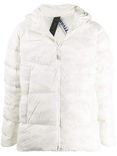 Mammut Delta X Padded Style Hooded Jacket In White