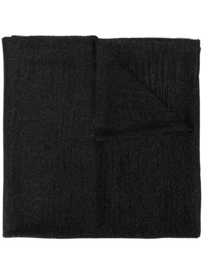 Missoni Metallic-knit Scarf In Black