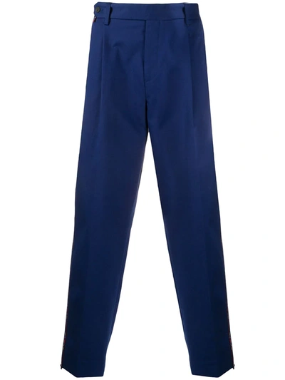 Missoni Wide-leg Tailored Trousers In Blue