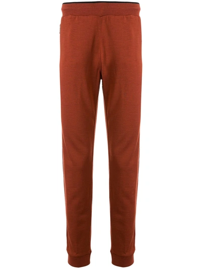 Z Zegna Side Striped Track Pants In Red