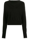 Maison Margiela Side Slits Jumper In Black