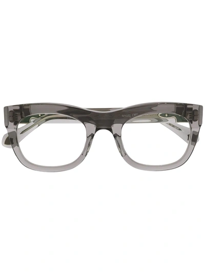 Matsuda Rounded Square-frame Glasses In Grey