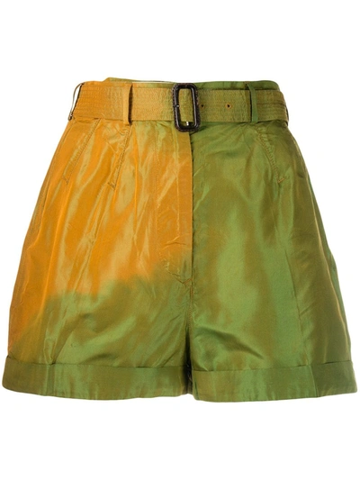 Pre-owned Jean Paul Gaultier 1990s Tailored Shorts In Green