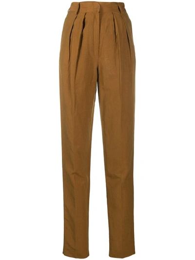 Pre-owned Jean Paul Gaultier 1990s High-waisted Trousers In Orange