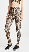 Terez Super High Leopard Print Leggings In Leopard Goals