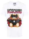 Moschino Bat Teddy Bear Print T-shirt In White