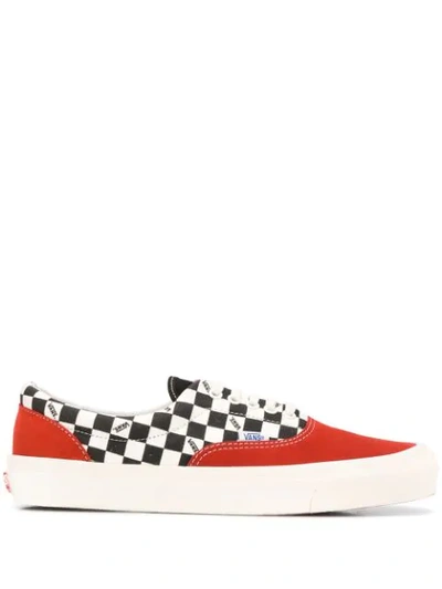 Vans Multicoloured Og Era Lx Print Trainers In Red ,pink
