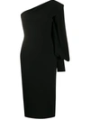 Alex Perry Warner One-sleeve Dress In Black