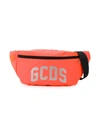 Gcds Kids' Logo Print Belt Bag In Orange