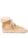 Altuzarra Gus Suede Espadrille Ankle Boots In Neutrals