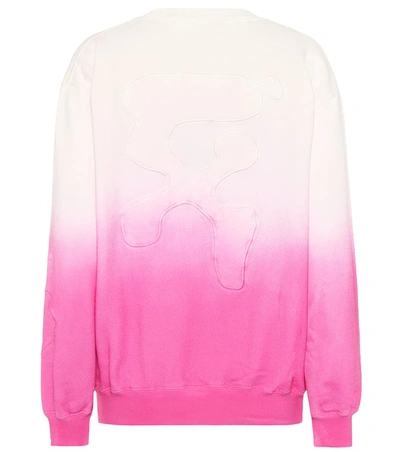 Off-white Logo Cotton-jersey Sweatshirt In Pink