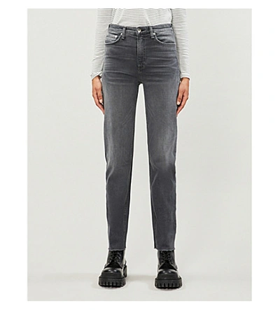 Rag & Bone Nina Straight High-rise Jeans In Haight