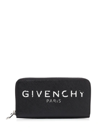 Givenchy Iconic Prints Continental Wallet In Black