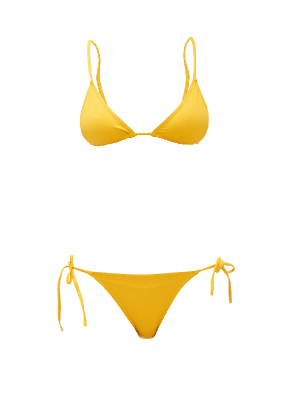 Eres Mouna & Malou Triangle Bikini In Yellow | ModeSens