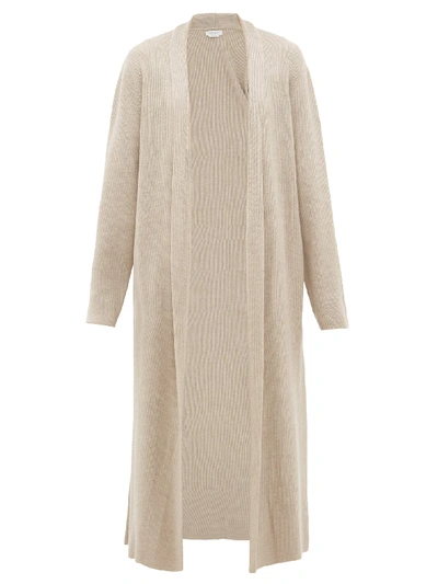 Gabriela Hearst Llorona Ribbed-cashmere Cardigan In Neutral