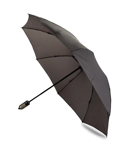 Shedrain Reverse Automatic Stick Umbrella In Black