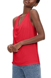 Michael Stars Eve Cowl Neck Tank Top In Heart