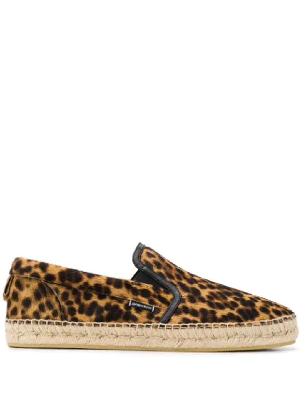 Jimmy Choo Vlad Sugar Mix Leopard Print Pony Espadrilles In  display picture 1