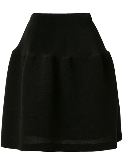 Goen J A-line Mini Skirt In Black