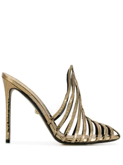 Alevì Alessandra 110 Sandals In Gold Leather