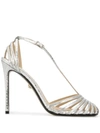 Alevì Tony 110 Sandals In Silver Leather