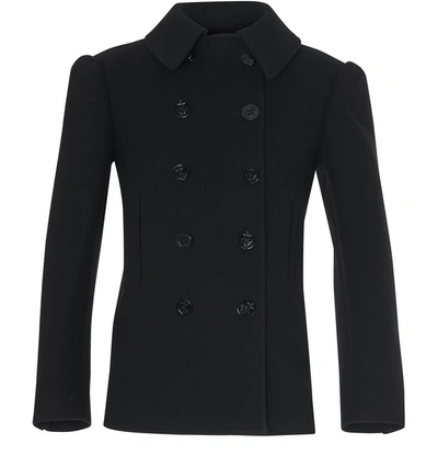 Maison Margiela Wool Blend Coat In Black