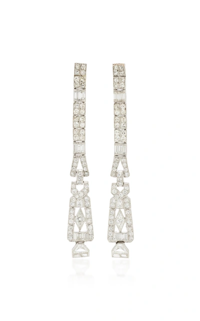 Mindi Mond Multi-cut Diamond Drop Earrings In Silver