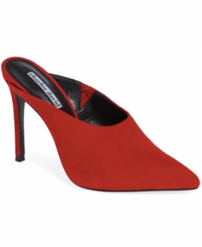 Charles David Collection Carlyle Mules Women's Shoes In Red