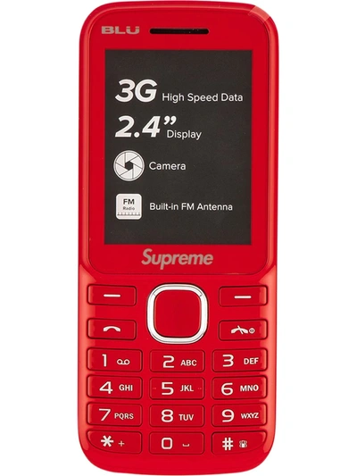 Supreme Blu Burner Phone In Red