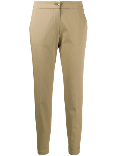 Etro Cropped Tailored Trousers In Brown