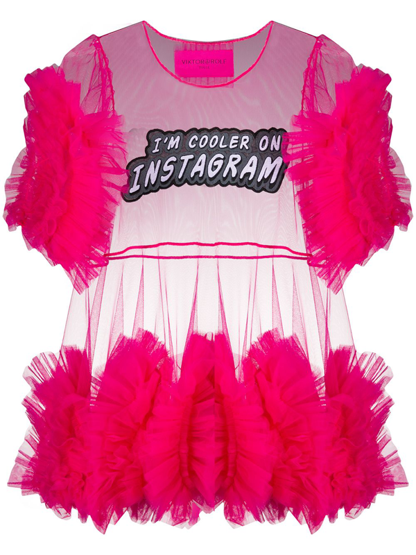 Viktor Rolf I M Cooler On Instagram Tulle Top In Pink Modesens