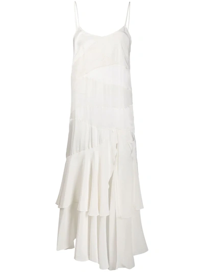 Almaz Ruffled Cami Dress In White